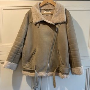 Zara Faux Shearling Coat